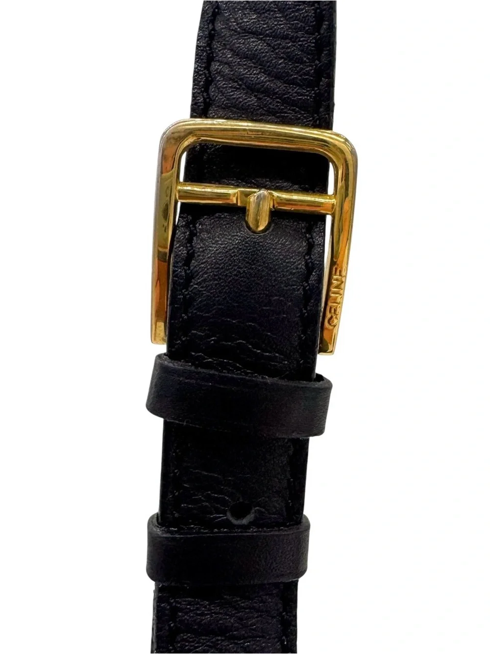 Celine Black Leather Crossbody Bag